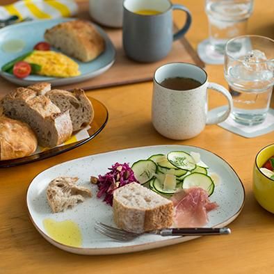 nashiji -morning- プレート [L] バニラ - 224porcelain ｜食器・皿
