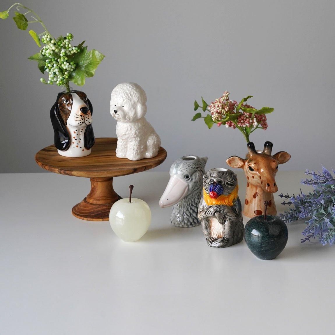 アニマルベース | キャット ドッグ | Animal vase | 花器 | ペン立て