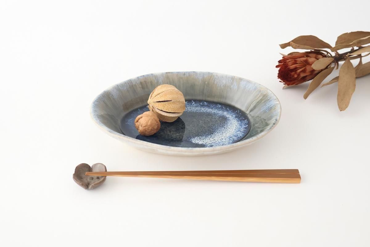 楕円鉢｜青灰釉｜陶器｜村澤陶苑 村澤享｜益子焼｜和食器通販｜うちる