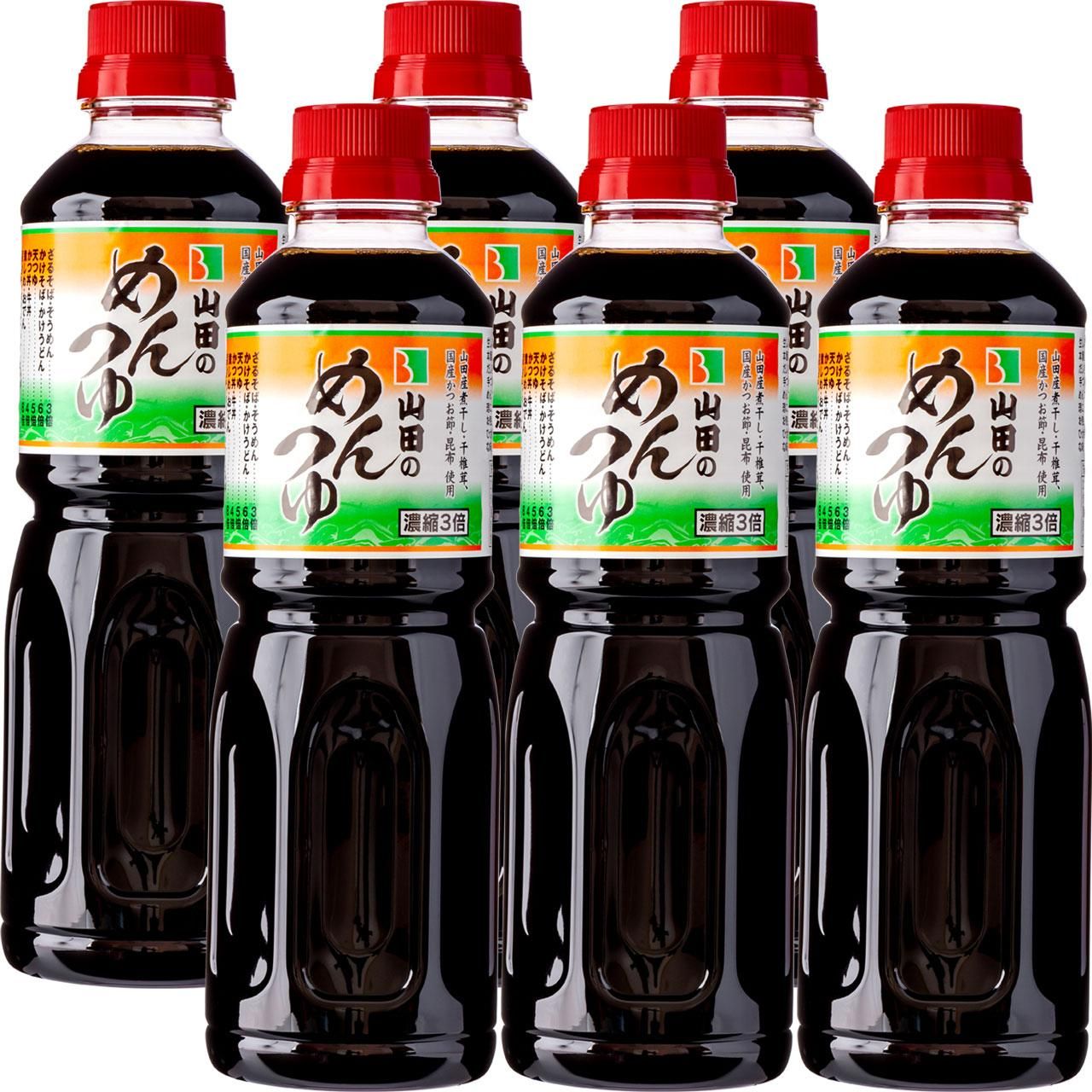 山田のめんつゆ 500ml【6本セット】 - びはんねっと