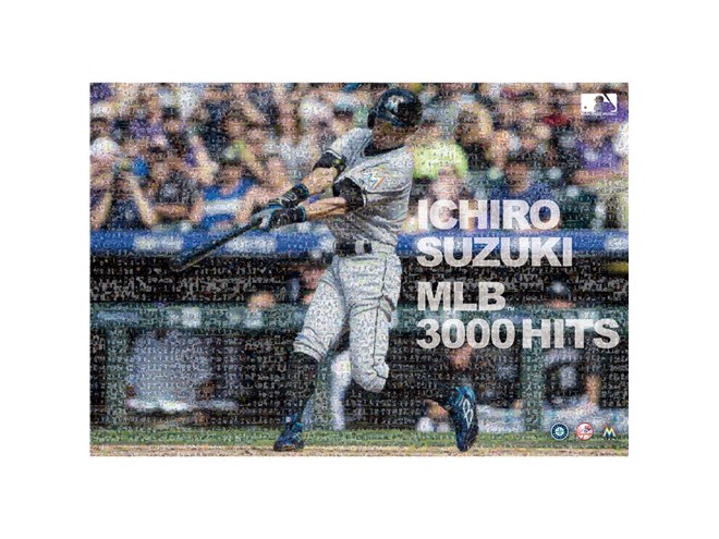 イチローMLB3000本安打を“写真4000枚”で再現したモザイクアートパズル