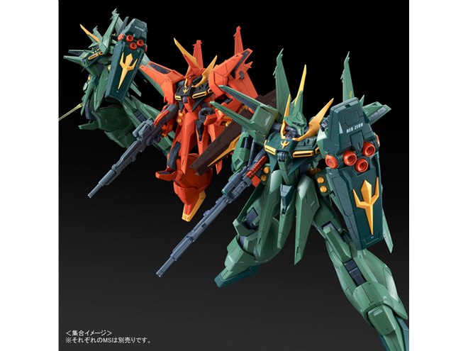 機動戦士ガンダムZZ」バウ量産型、緑の機体を成型色で再現したプラモ