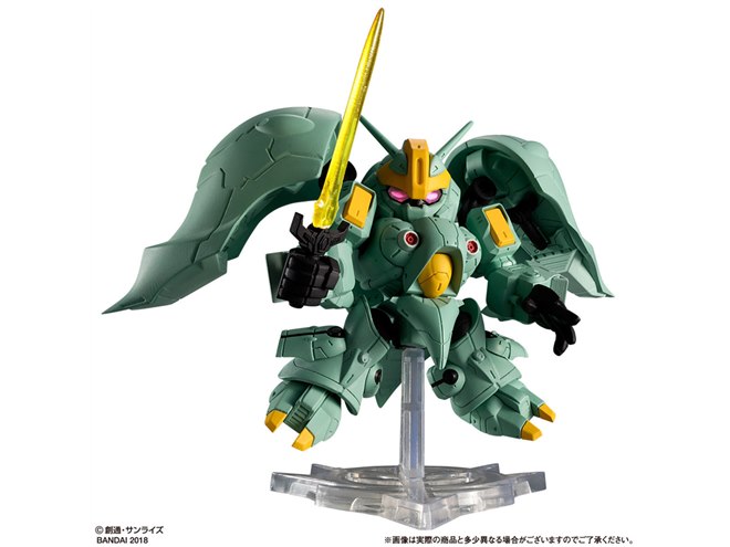 機動戦士ガンダムZZ」クィン・マンサ、全高80mmのガシャポン戦士Fに