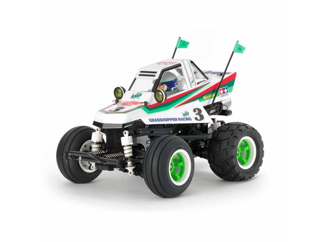 タミヤ、80年代の人気RCバギーをデフォルメした「コミカル グラス