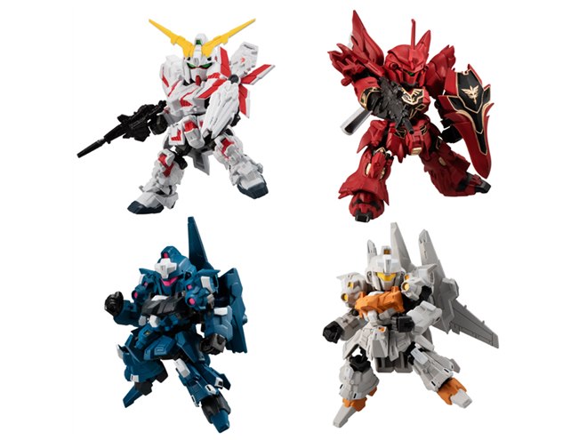 機動戦士ガンダムUC」4機が立体化、食玩「MOBILITY JOINT GUNDAM」に第