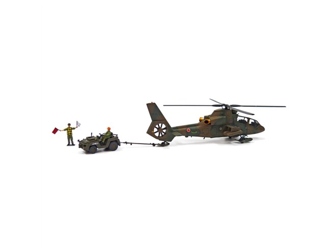 AOSHIMA、陸自の観測ヘリ「OH-1」＆牽引車「トーイングトラクター」の