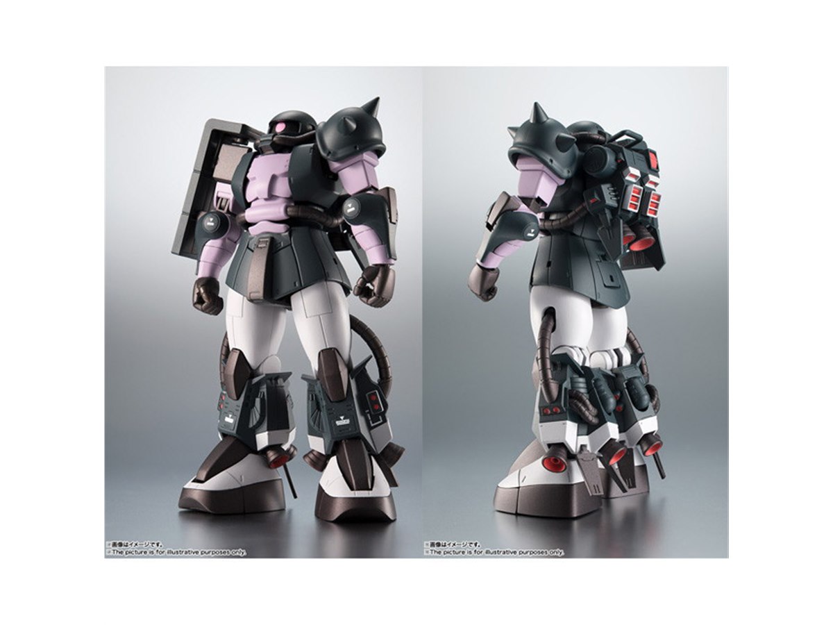 黒い三連星仕様”の高機動型ザクII、ROBOT魂 ver. A.N.I.M.E.フィギュア