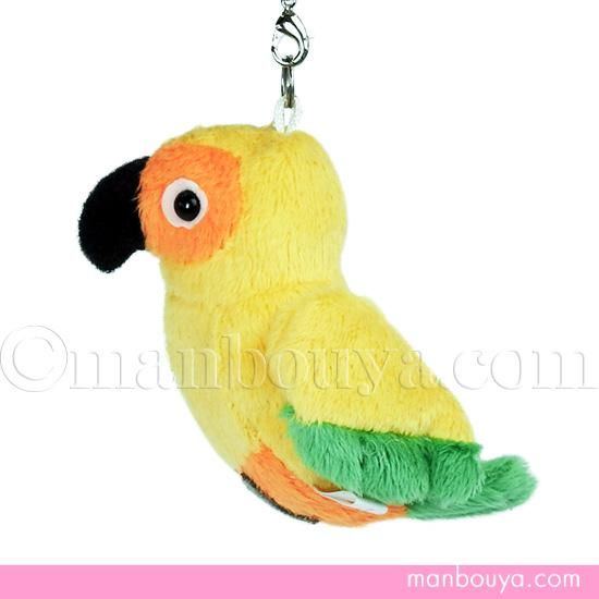 コガネメキシコインコ ぬいぐるみ 小鳥 雑貨 携帯ストラップ A-SHOW