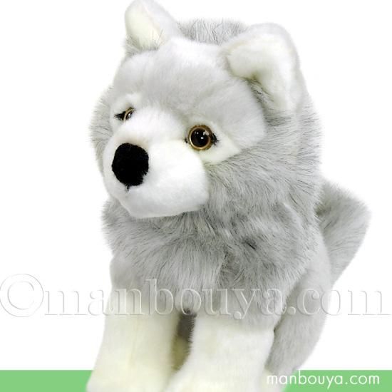 オオカミぬいぐるみ 狼 キュート販売 CUTE シンリンオオカミ シルバー