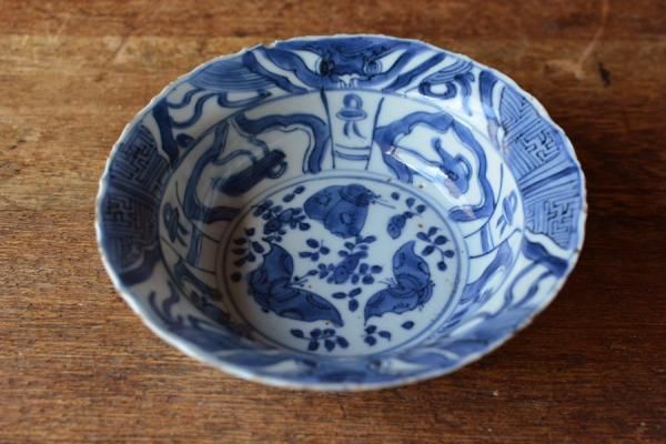 中国 古染付 芙蓉手兜鉢【E】 蝶 - ANTIQUE belle WEB SHOP