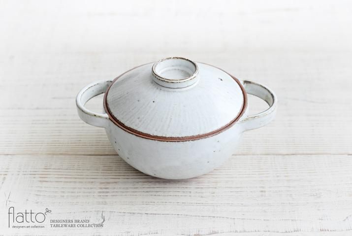 水野幸一｜耐熱 白釉小鍋｜作家のうつわ通販｜和食器セレクトショップ