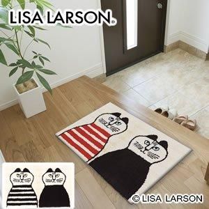 リサ・ラーソン（Lisa Larson）玄関マット ツインライオン【おしゃれ