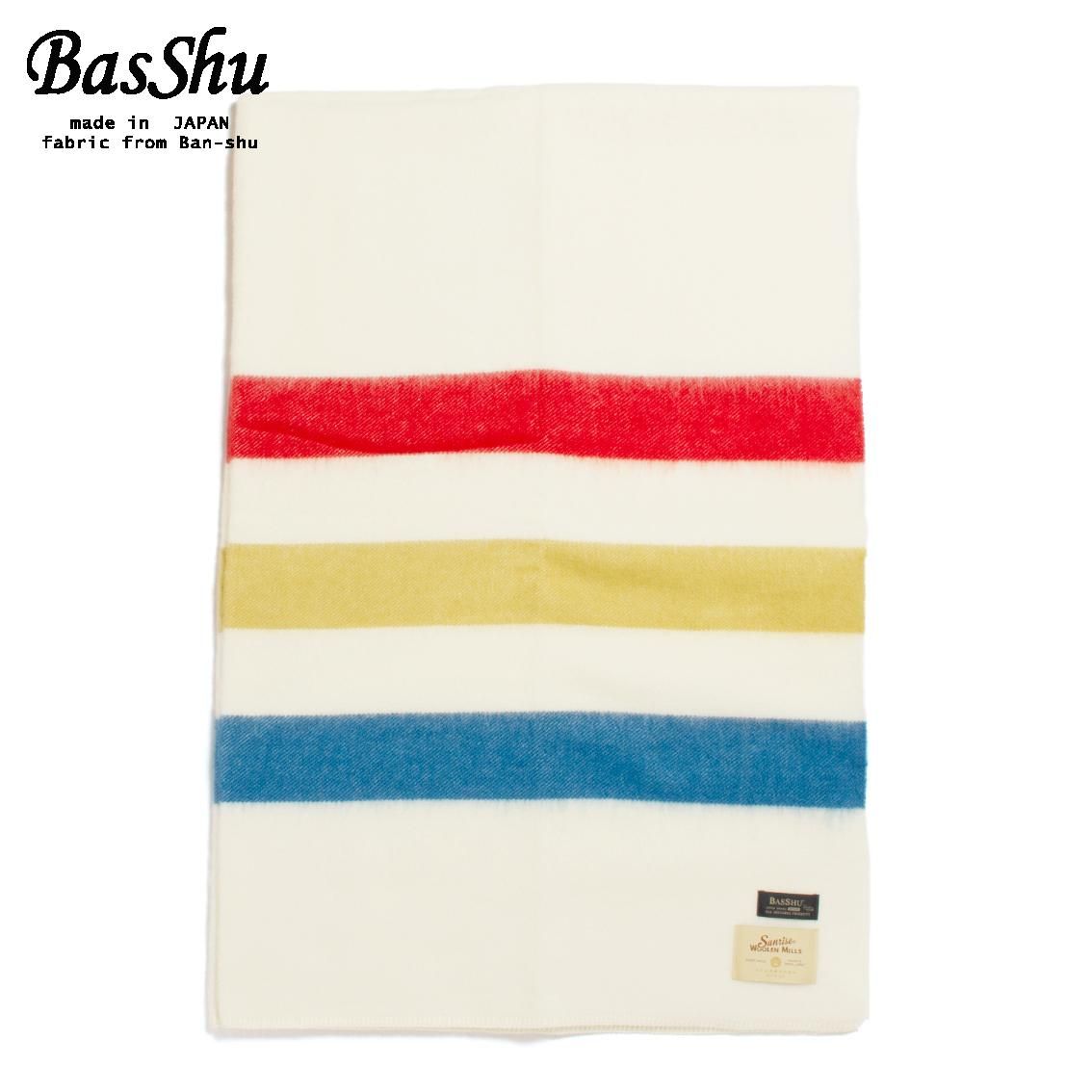 BasShu / バッシュ] Wool Blanket ウールブランケット 130×180 マルチ