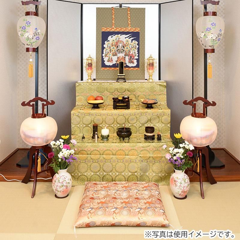 仏具 仏前座布団 | 天昇鳳凰 白茶 - 仏壇仏具なら【ひるた仏具店公式