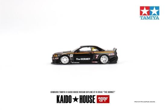 KAIDO☆HOUSE x MINI GT 1/64 NISSAN SKYLINE GT-R R34 THE HORNET V1