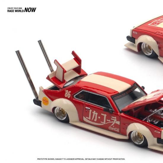 Pop Race 1/64 SKYLINE C210 KAIDO RACER (BOSOZOKU STYLE) - COCA