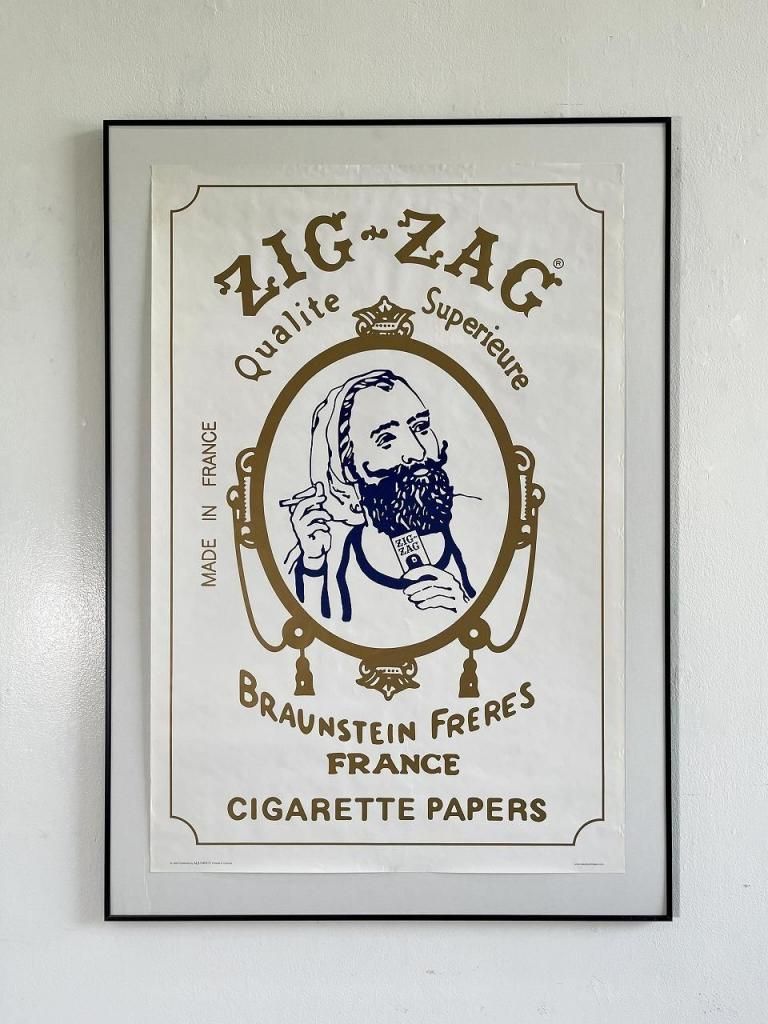 ZIG-ZAG 額入りポスター - アンティーク、ビンテージのインテリア家具