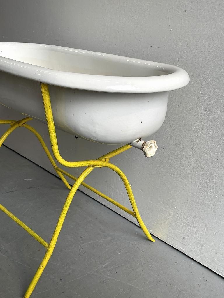 アンティーク ベビーバス(Yellow) - アンティーク、ビンテージの