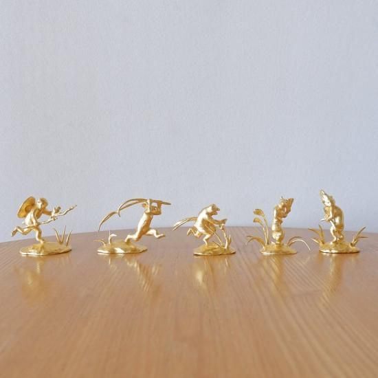 金箔 置物 | 鳥獣戯画 狐 - 金銀箔工芸さくだ ／ 金箔を使用したあぶら