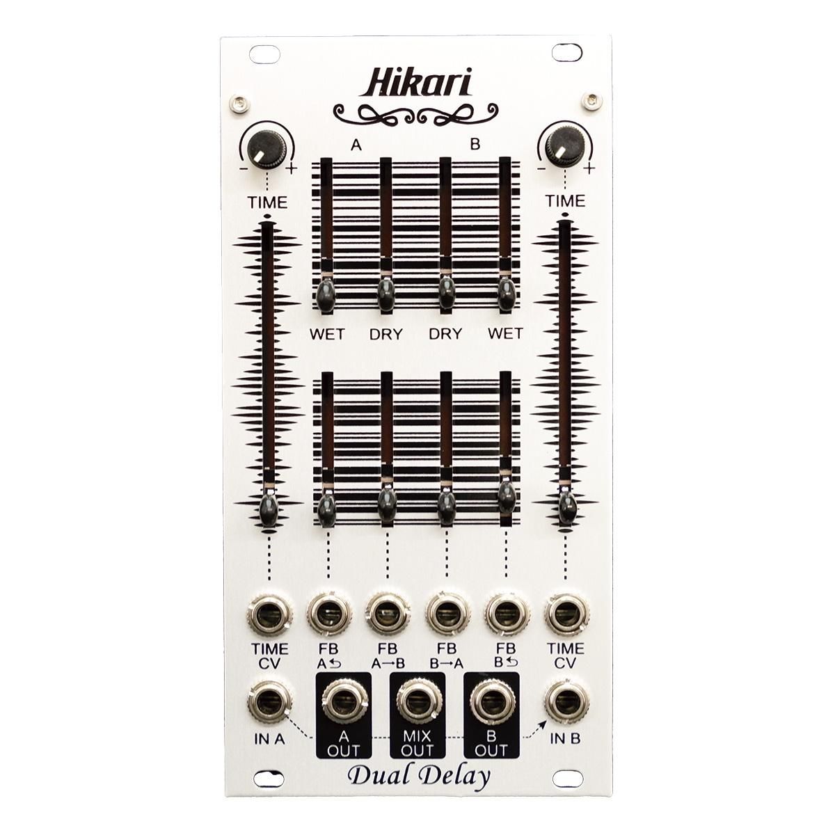 Hikari Instruments | Dual Delay | ユーロラック・モジュラーシンセ