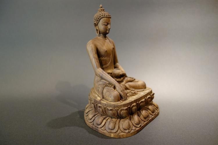 釈迦如来 木彫り 仏像｜仏像通販・販売なら多羅堂