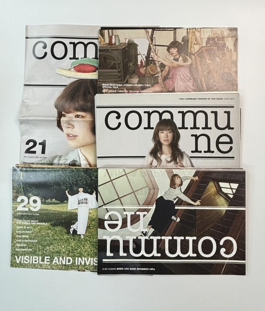 YUKI ファンクラブ会報 commune 創刊号から48号、48冊セット - ロック