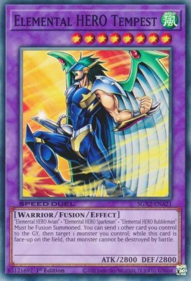 遊戯王 SGX2-ENA21 E・HERO テンペスター Elemental HERO Tempest