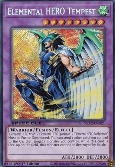 遊戯王 SGX2-ENA21 E・HERO テンペスター Elemental HERO Tempest