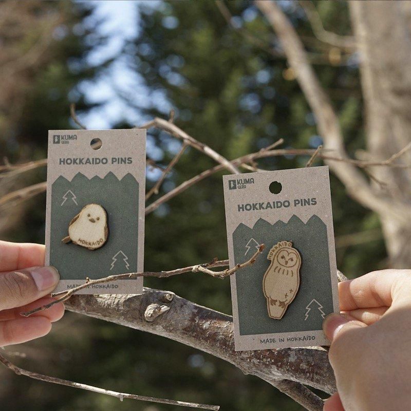 HOKKAIDO PINS | 木製ピンバッジ - BACKWOOD
