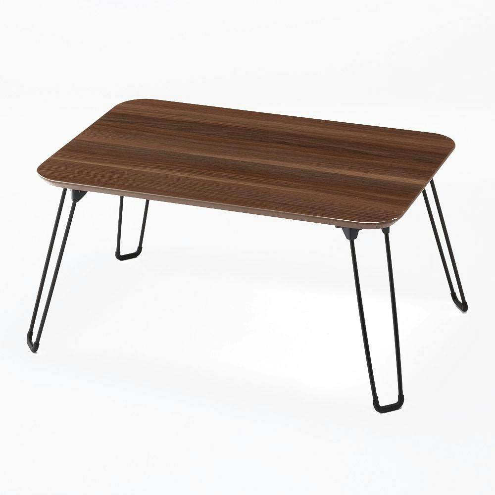 棚付きリビングテーブル ブラウン 90×45cm T12 | テーブル・机 通販