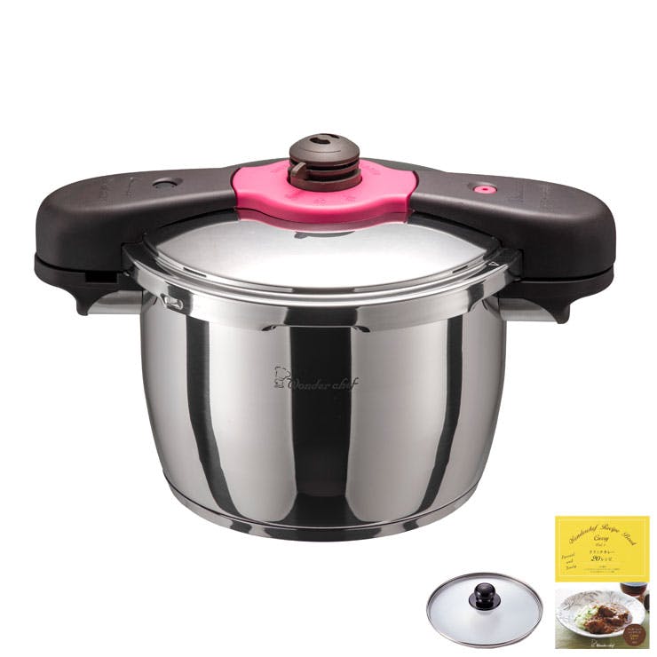ワンダーシェフ 魔法のクイック料理 両手圧力鍋 5.5L IH対応 カレー