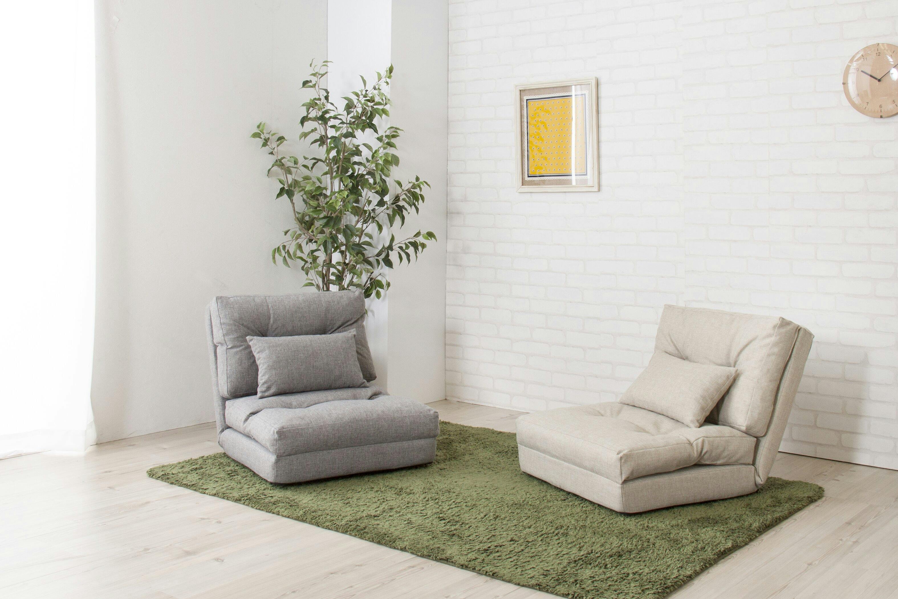 東谷 Room Essence エリス 3WAYソファベッド シングル グレー Size：60