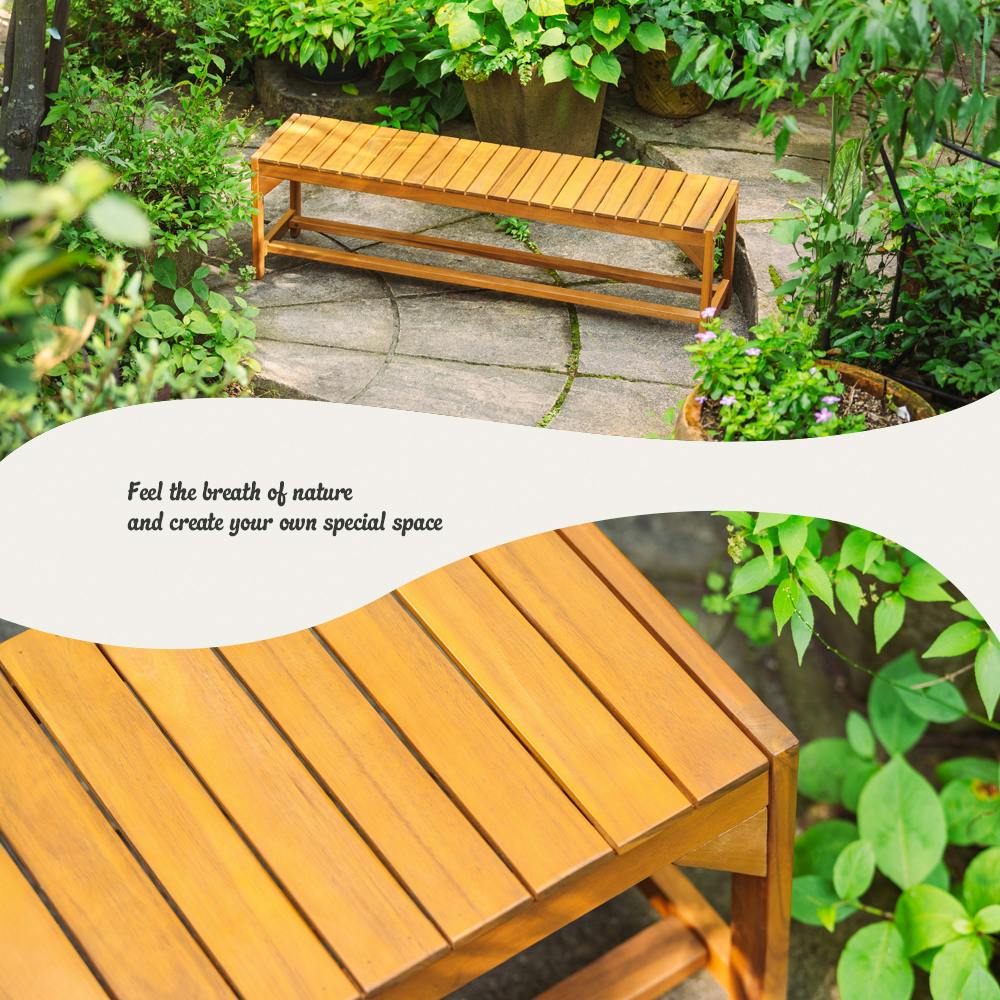 武田コーポレーション 木製ベンチ120 ナチュラル 120×30×35cm LN-G