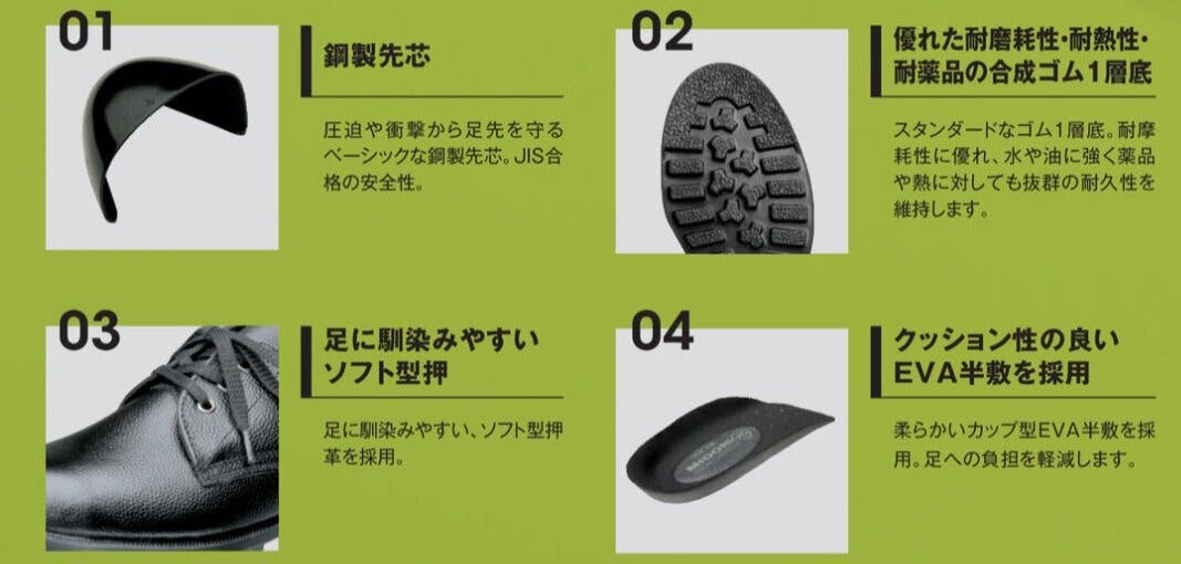 ミドリ安全 安全靴 ブラック 26.5cm メンズ レディース V251N 作業靴