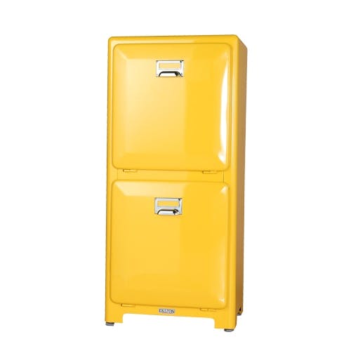 DULTON ダルトン トラッシュカン ダブルデッカー イエロー TRASH CAN