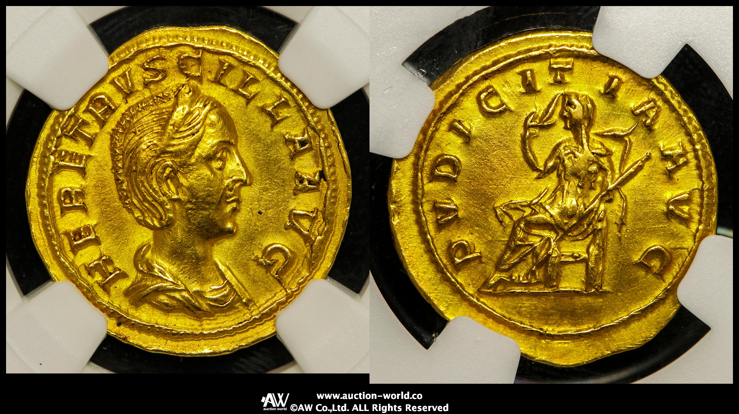 貨幣博物館 | Roman Empire ローマ帝国 AV Aureus H.Etruscilla へ