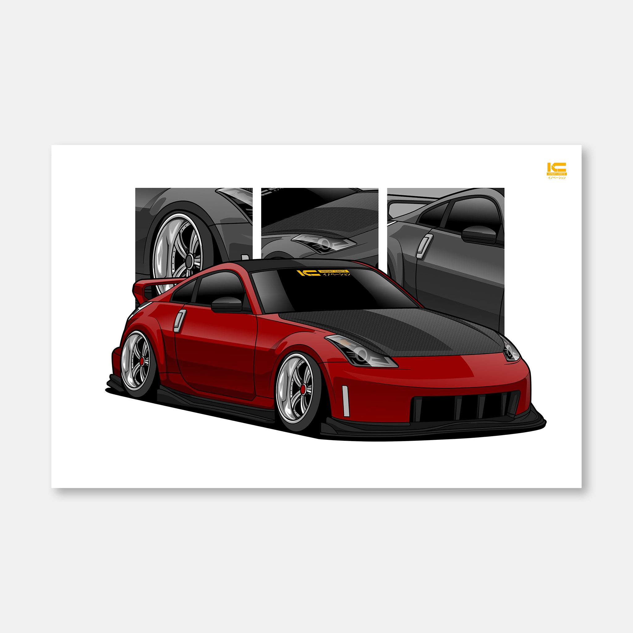 Exclusive Nissan 350Z Poster | Authentic JDM Car Art for True