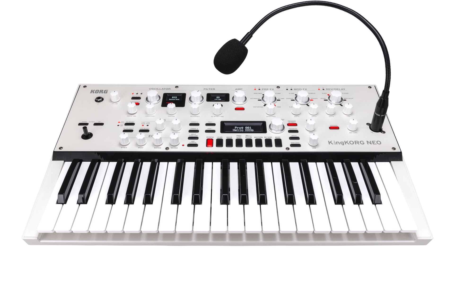 KingKORG NEO | ボコーダー機能も搭載した24音ポリ・バーチャル