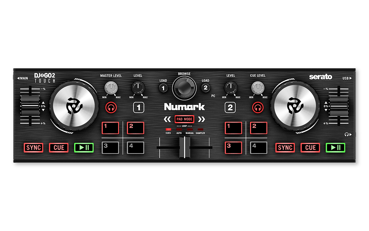 Numark DJ2GO2 Touch | ジョグホイール搭載のポータブルDJ