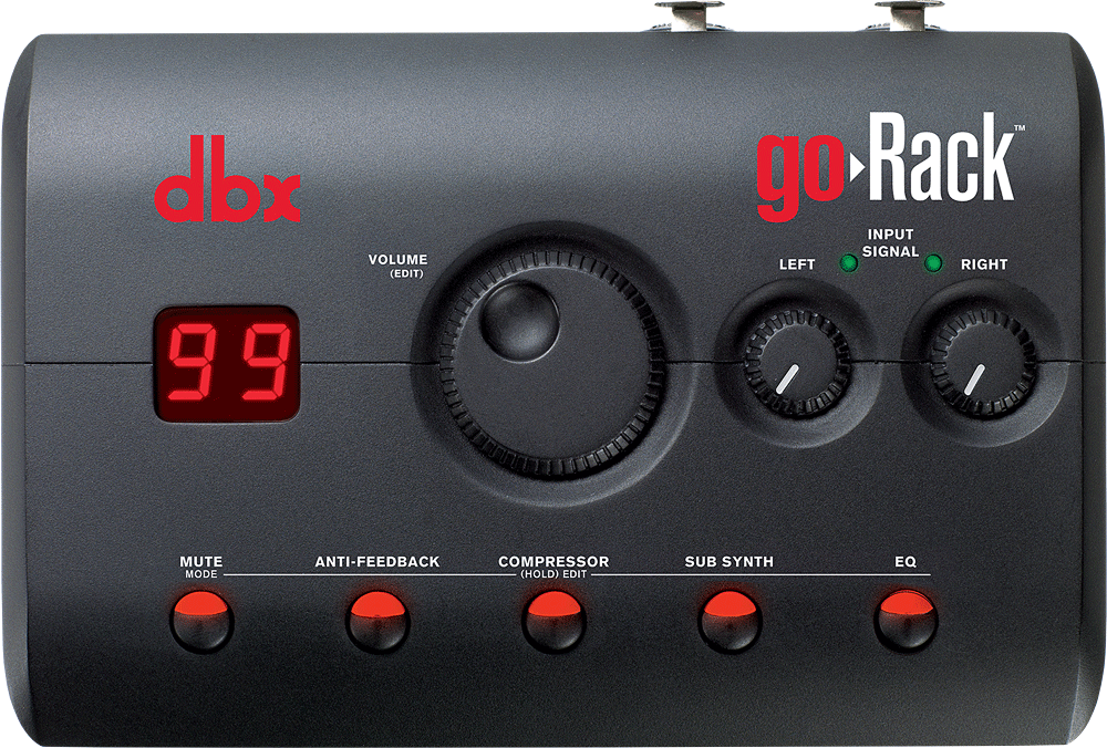 ありそうでなかった便利なコンパクトPAプロセッサー dbx goRack