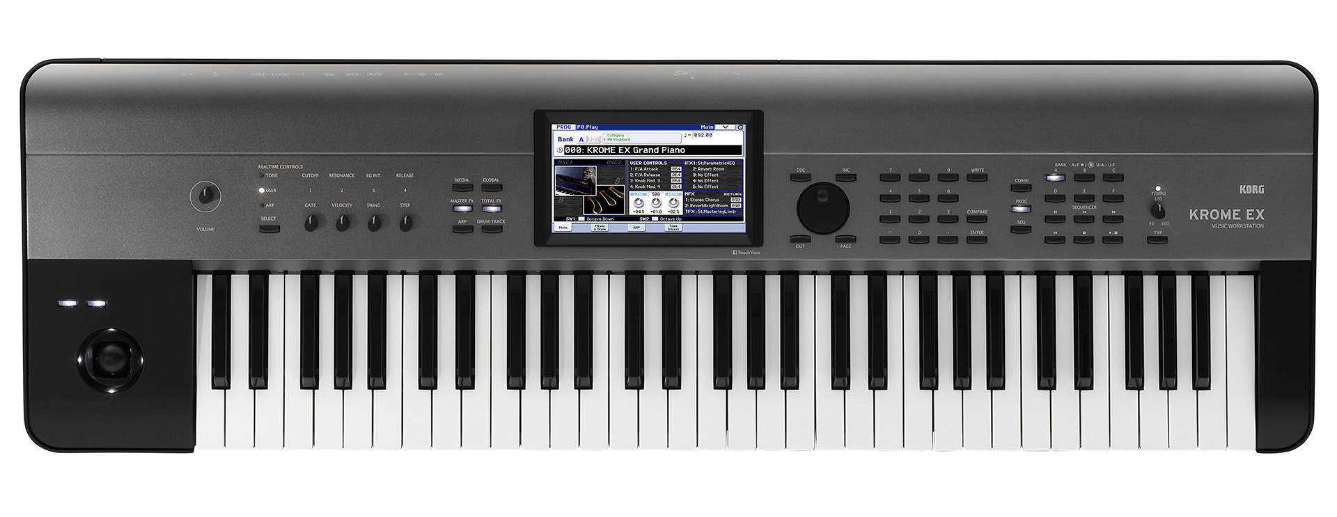 KORG KROME EX シリーズ | 新ピアノやEDM系音色を追加した