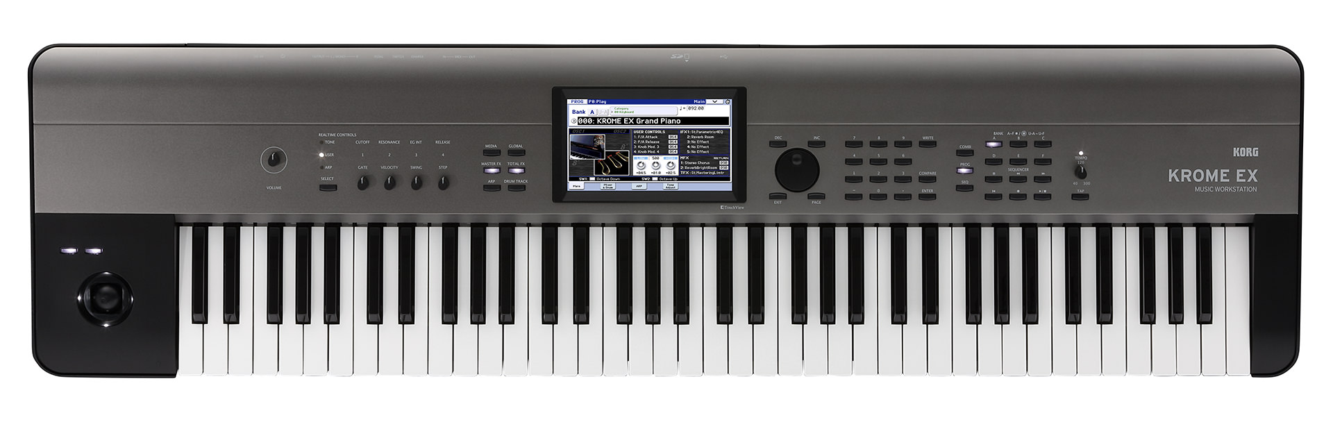 KORG KROME EX シリーズ | 新ピアノやEDM系音色を追加した