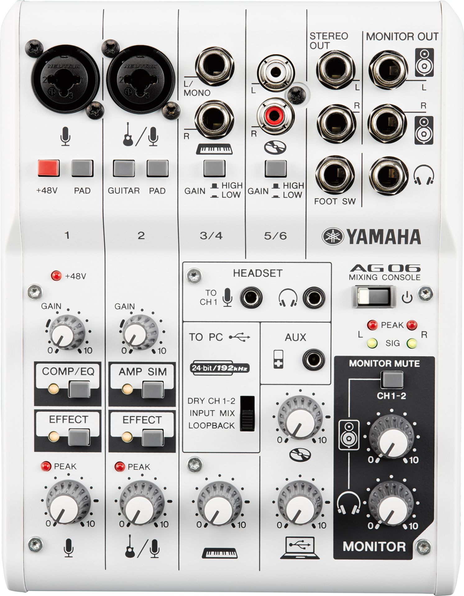 YAMAHA AG06 / AG03 | 配信に便利なループバック機能＆エフェクト内蔵