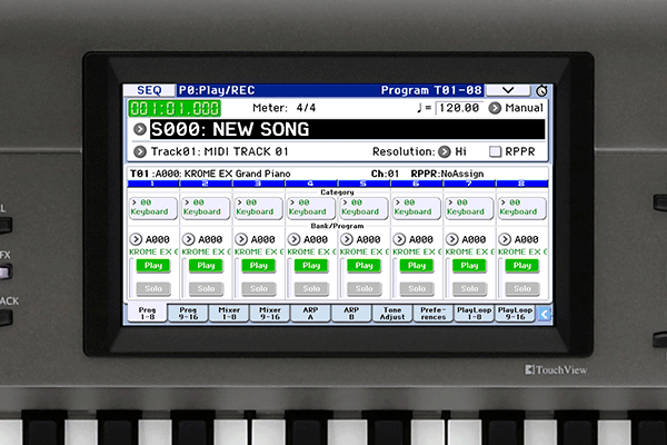 KORG KROME EX シリーズ | 新ピアノやEDM系音色を追加した