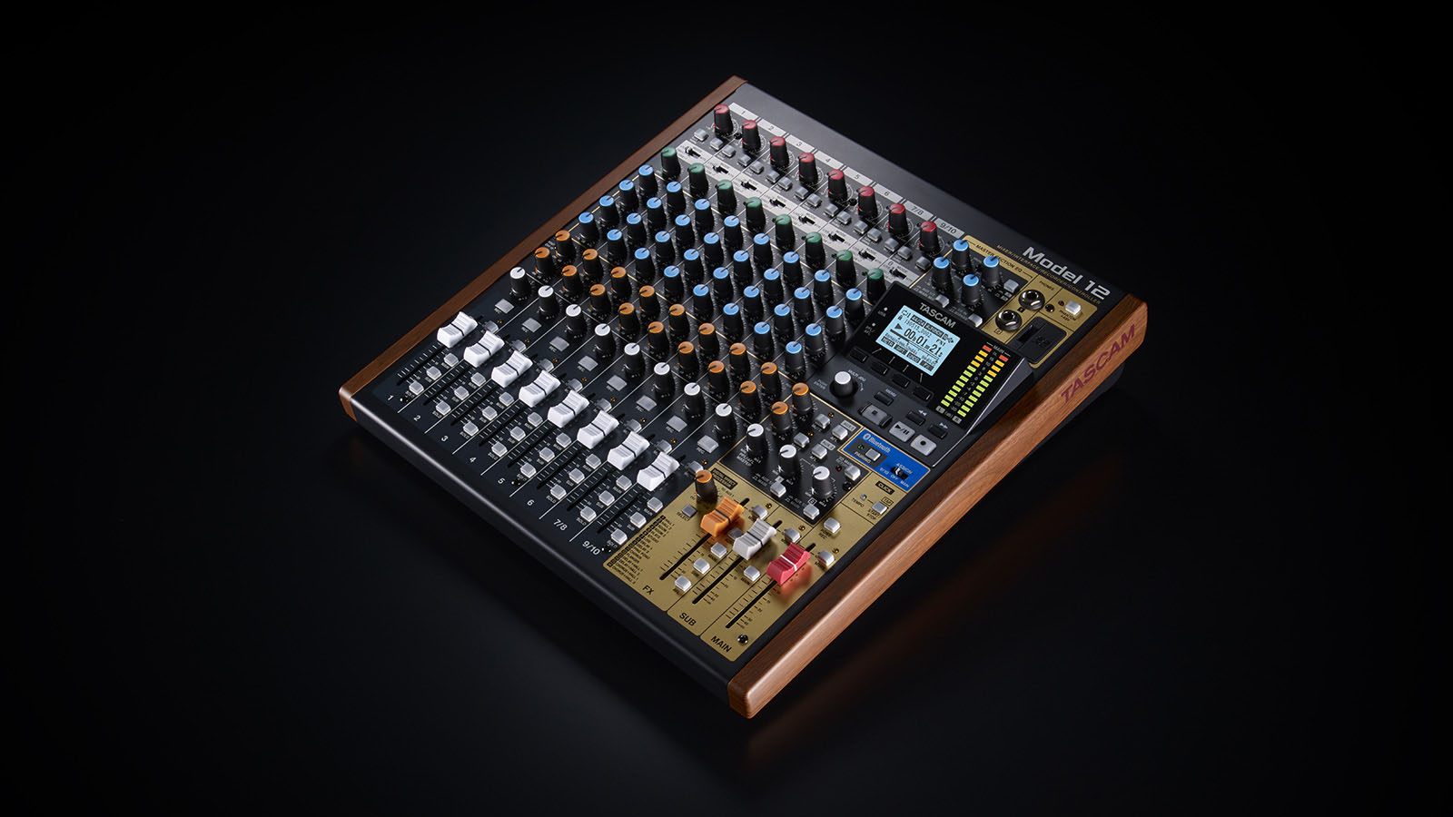 TASCAM Model 12 | DAWコントロール機能やライブ配信ミキサー用途に