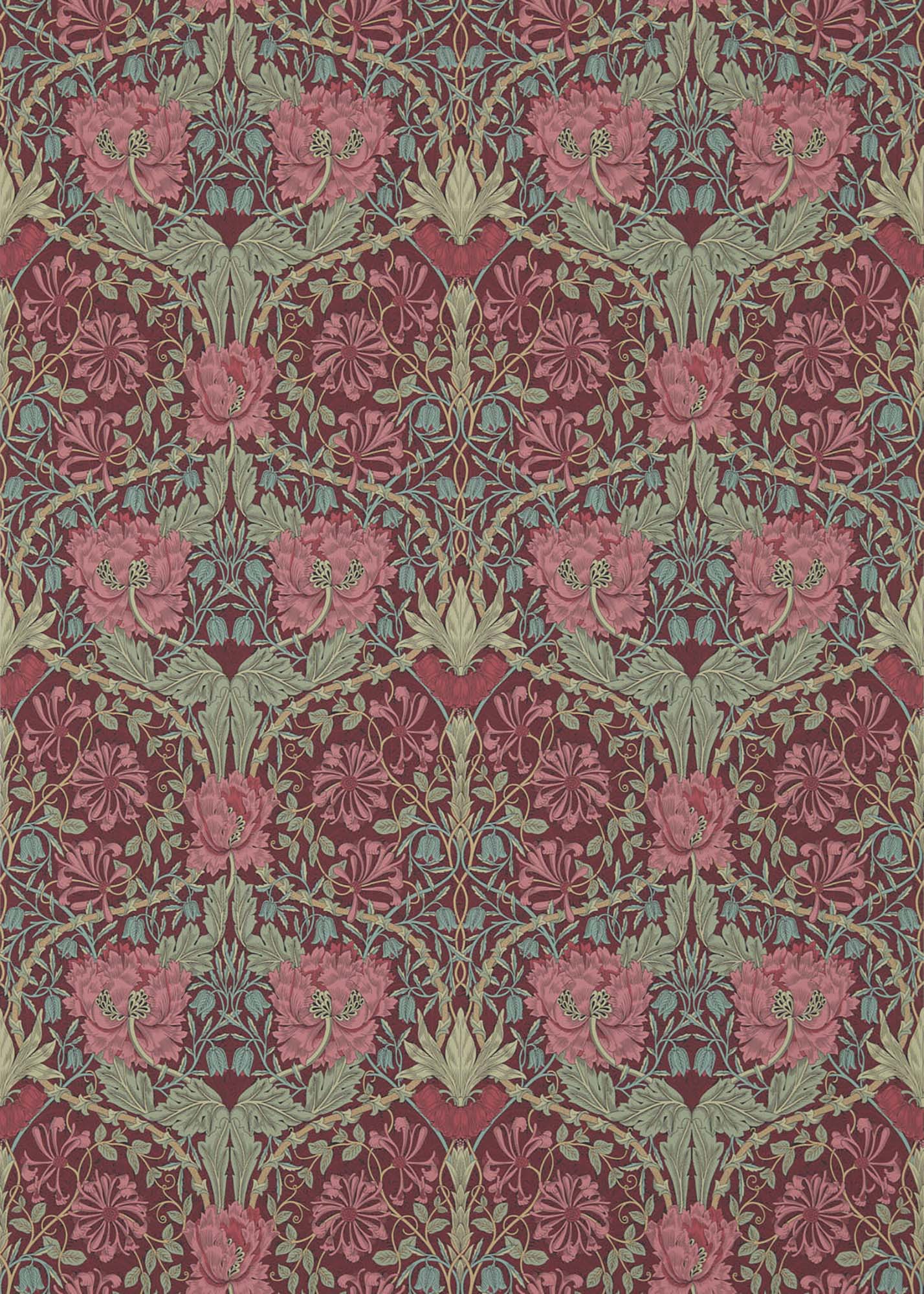 interior library - Honeysuckle & Tulip 214703 MORRIS&Co.