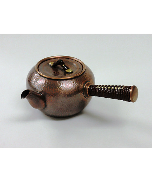 受注商品】銅製急須丸型（中） 彩細 | 長澤製作所/ナガサワ