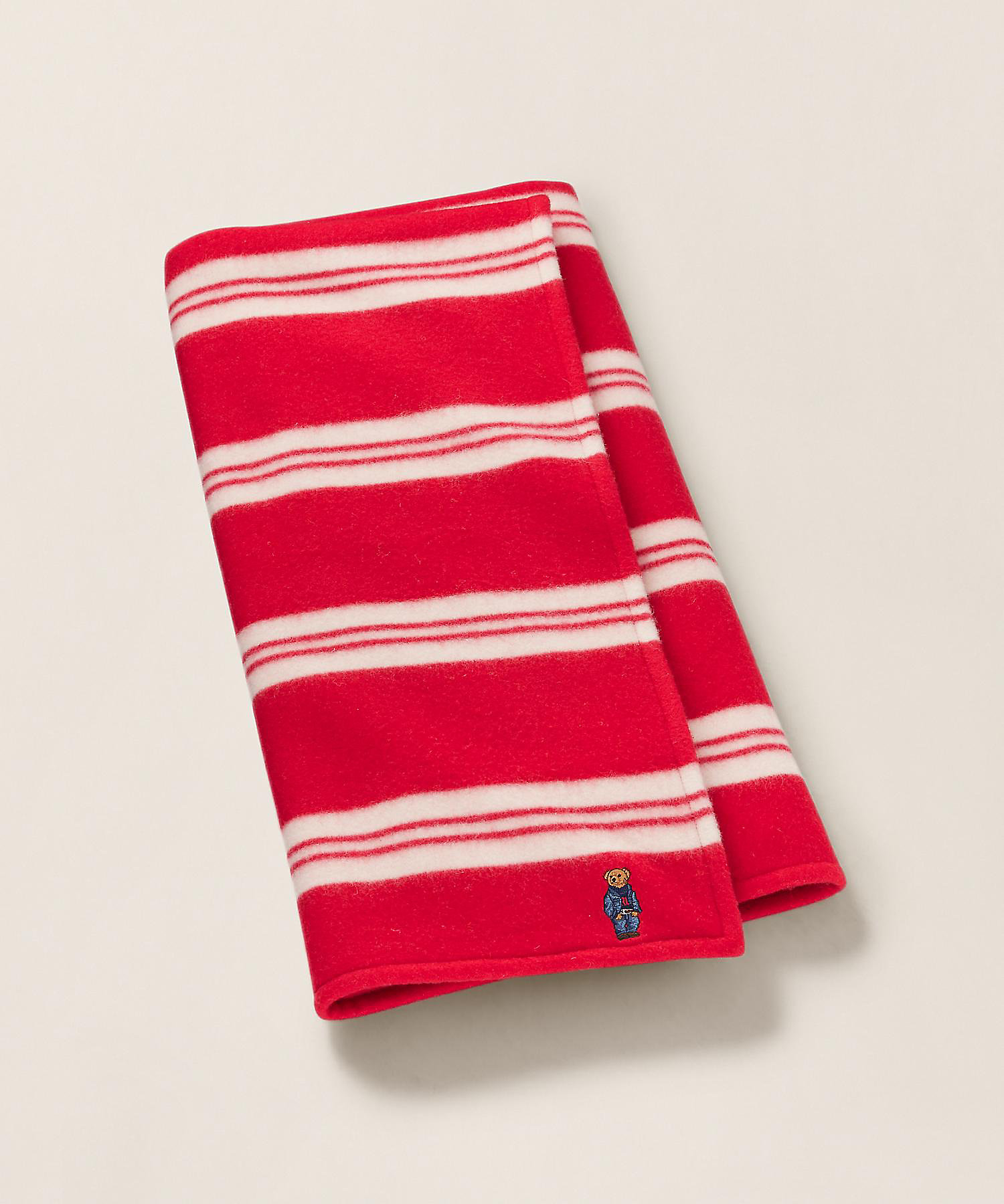 Polo ベア ストライプド ハーフ ブランケット | RALPH LAUREN HOME
