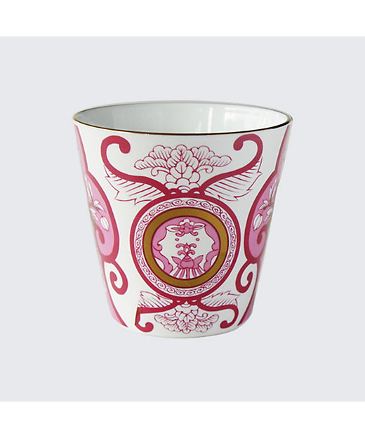 ロックカップ JA古伊万里草花紋 ワインレッド | ARITA PORCELAIN LAB