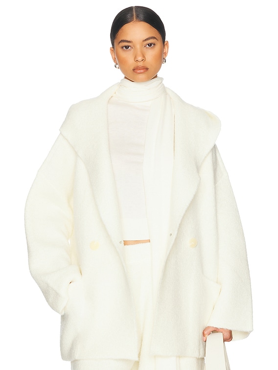 Helsa Olesa Coat in Ivory | FWRD